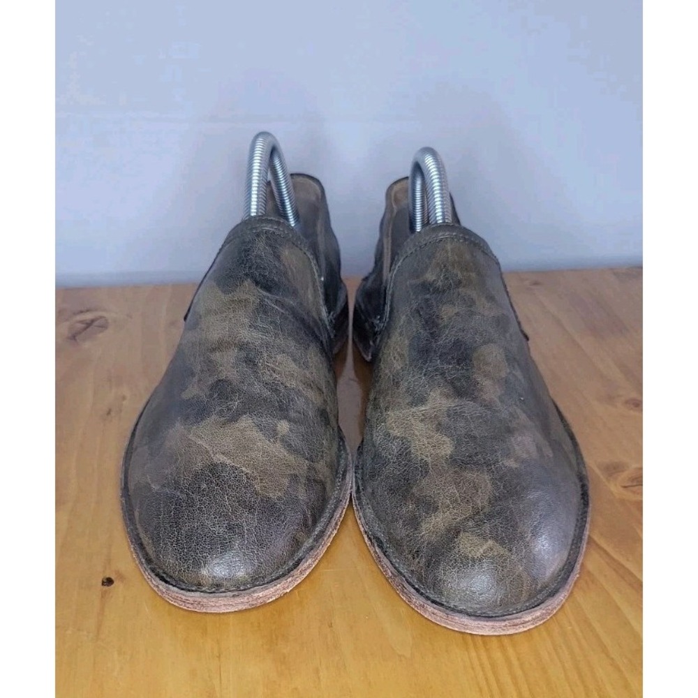 Trask Brown Camouflage Leather Slip-On Flats - Picture 7 of 9